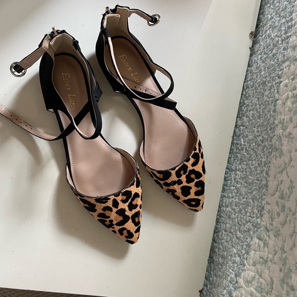 Essex Lane Shoes Flat Heel Shoes With Sexy Back Zip Detail